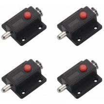 Carivent Targette Lock, Pestillo Deslizante De Seguridad Con Botón De Resorte Automático Para Gabinete, Pestillos De Puertas Interiores Y Exteriores, 