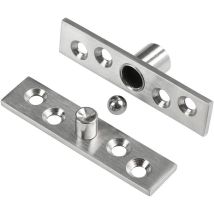 2 Stück 100 Mm X 23,7 Mm Edelstahl 360° Drehbares Türscharnier - Lntyq