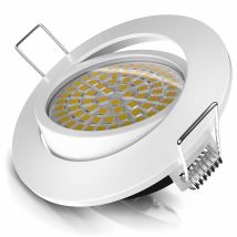 Brandson Led Einbaustrahler Schwenkbar Warmweiß 3000k Deckenspot / Deckenstrahler 5w - 320 Lumen