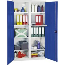 Stumpf Gabinete De Herramientas Y Materiales Serie 3000 Gris Claro / Azul Genciana + 8 Estantes Extraíbles - 3004074