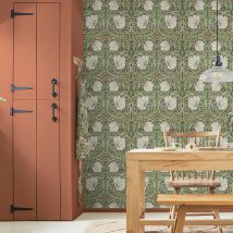 William Morris At Home - Papier Peint Intissé William Morris Pimpernel Green 1005 X 52cm Vert