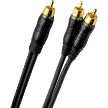 Oehlbach - D1c23711 Cinch Audio Y-kabel [2x Cinch-stecker - 1x Cinch-stecker] 12.50 M Anthrazit