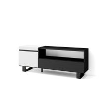 Skraut Home - Tv-schrank, Lowboard, Für Wohnzimmer Und Esszimmer, 150x57x35cm, Für Tv-geräte Bis Zu 65', Industriedesign, Moderner Stil, Weiß Und 