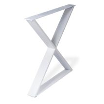 Pata Decorativa En X Para Muebles Estilo Funcional Fabricado En Acero Acabado En Blanco Poro Medidas 78080712 Mm Altura: 71,2 Cm Fácil Instalación 