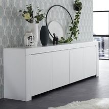 Montefioredesign - Madia 4 Ante Linea Clear In Bianco Opaco - Bianco