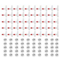 Zoternen – 50pcs Abreuvoirs à tétine pour poules – Plastique et métal – 7x5,5x4,5 cm – Outils d'élevage volaille