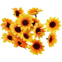 Glorex Gmbh Glorex 6 3803 593-fiori Di Girasole, Artificiali, Dimensioni Circa Pezzi, Per Decorare, Come Decorazione Sparsa, Not Known, Yellow-black, 