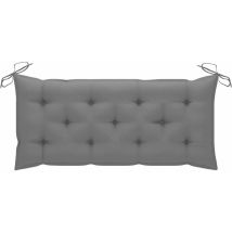 Langray - Garden Bench Cushion Gray 120x50x7 Cm Fabric Mztxuod4m