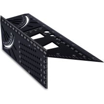 Osqi - 3d-zimmermannswinkel Aus Aluminiumlegierung, 90 Bis 45 Grad, Professionelles Winkellineal, Holzbearbeitungs-messlineal, Geeignet Für 