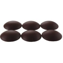 Vasalat Wandtürstopper Set - Türpuffer 60mm, Höhe 15mm - Türstopper Selbstklebend Ideal Zum Schutz Von Wand & Tür, Braun - 6 Stück