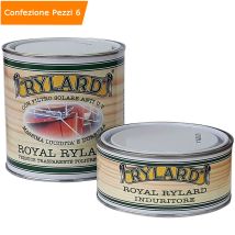 Multipack 6 Pezzi Royal Trasparente Lucido Vernice Poliuretanica Bicomponente 750 Ml
