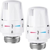 Set Aus 2 Thermostatheizkörpern, Thermostatheizkörper, M30 X 1,5 Anschluss, Kompatibel Mit Intelligenten Thermostaten Und Zentralheizungssystemen.