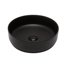 Swiss Aqua Technologies - Countertop Basin Infinitio 39 X 39 X 12 Cm Without Overflow, Black (satinf3939bkm)