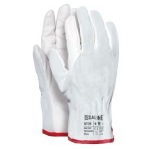 Guantes Industrial Starter 07129 Piel Flor Plena Flor Blanca Con Serraje - 8 (m) - Blanco