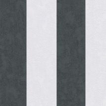 As Creation - Vertical Stripes Black Grey Wallpaper Paste The Wall Vinyl