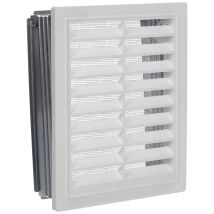 50166 - Griglia Di Ventilazione Artificiale, 15 X 20 M, Telaio E Piastrella, Colore: Bianco - Upmann