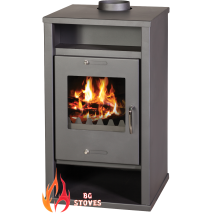 V05 - Stufa A Legna Deluxe – 11,9 Kw, Design Moderno Ed Elevata Potenza