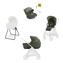 Inglesina Sistema Quattro Electa Darwin Recline Evo Loft Green Senza Telaio
