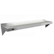 Kukoo - 2 Estantes De Pared 150cm X 30cm De Acero Inoxidable Para Café, Bar Y Restaurante Estante Cocina Organizador Estante Metalico Cocina Pared 