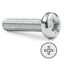Tornillo Rosca Metrica 7985 04x016mm Cincado Fontana 500 Pz