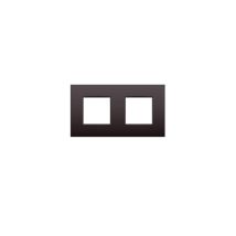 Niko 124-76800 Double Cover Plate Intense Dark Brown