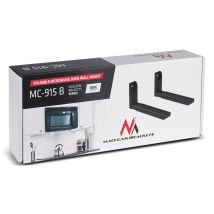 Maclean Mc-915 B Universal Mikrowellenhalterung Schwarz, Stahl, Schwarz