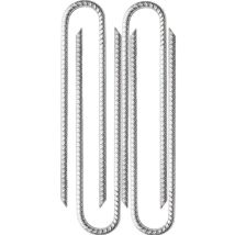 4 X 30 Cm - Verzinkte Stahlrahmenheringe - U-förmige Ankerheringe - Ankerheringe Für Zelte, Pavillons, Hüpfburgen, Trampoline, Fußballtore Usw.