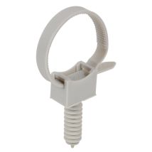Debflex – 709082-10 fascette con tasselli, colore: Grigio – Diametro di perforazione max: 10mm