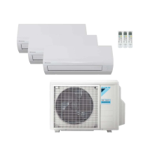 Climatizzatore Trial Split Reversibile Daikin Sensira A++ 9000-9000-9000 Btu Inverter Wi-fi (3mxf68a + Ctxf25cx3)