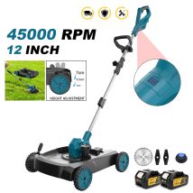 Tondeuse À Gazon Électrique Sans Fil 30 Cm (12 Pouces), Coupe-bordures Sans Balais Pour Batterie Makita 18 V, Outil De Jardinage (2 Batteries)