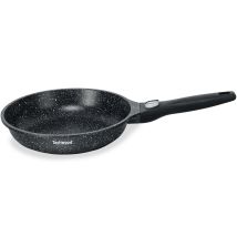 Poêle Effet Pierre Ø 24 Cm - Techwood Tp-24po - Tous Types De Feux Dont Induction, Compatible Four Et Lave-vaisselle