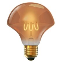 Lampadina E27 (spessa) Flor Classic Decoled D125 4w 1800k 300lm Amber-a+