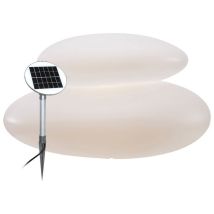 Lampada Solare Shining Stone XL – 32380S – Elegante Elemento Decorativo per Giardino – Cattura Luce Solare – 8 Seasons Design