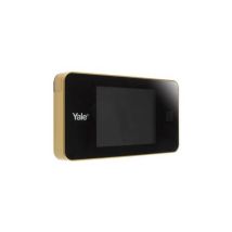 AZBE – YALE 3,2" GOLD DIGITAL Türspion – 0,3 MP Kamera – 105° Betrachtungswinkel – 128 x 68 x 15 mm – Türdickenbereich 38-110 mm