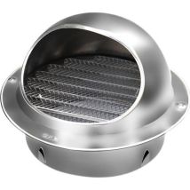 Runder Ventilator Mit Edelstahlgitter, Runder Lüftungsgitterabdeckung, Wandmontiertem Abluftauslass, 100-mm-lüftungsöffnungen