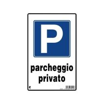 Panneau En Plastique "stationnement Privé" 30 X 20 Cm
