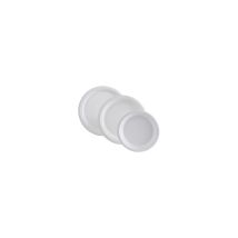 6 Piatti Rotondi Da 23cm In Bagassa X50 - Publi Embal