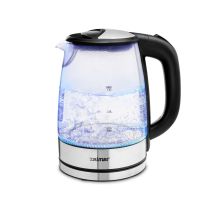 Bollitore elettrico – 1,7 l – 2200 W – Acciaio inossidabile, Argento, Nero – Zelmer