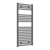 Reina - Diva Anthracite Electric Towel Rail 1200mm High X 500mm Wide (+ Anthracite Weekly Program Element)