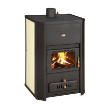 Wasserführender Holzofen Prity Wd W24 – 24,3 Kw, 31 L Wärmetauscher, Graphitschwarz, Energieklasse A