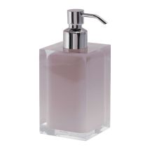 Dosificador de jabón Rosa RAINBOW 210ml – Válvula metálica – 7 x 16,2 x 7 cm – Gedy