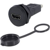 1310-1033-01 Hdmi-adapter Adapter, Einbau Polzahl: 19 Schwarz 1 St. - Encitech
