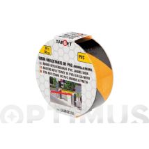 Cinta Nastro Adesivo Riflettente Prismatico 33 Mt X 50 Mm -- Giallo Nero Catarifrangente