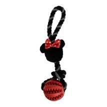 Hundespielzeug Minnie Mouse Rot Polyester Baumwolle Tpr 10 X 30 X 7 Cm 7 X 30 X 10 Cm
