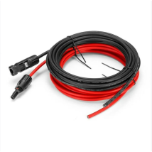 Lucky-88 - Ccykxa (5m Red + 5m Black)5 Meters 12 Awg Solar Panel Extension Cable With Mc4 Female And Male Connectors Adapter Kit