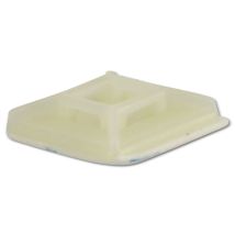 Kss Socle De Fixation Autocollant Polyamide 6.6, Naturel, L=26,1, L=26,1, 1 Pièce