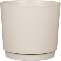 Cache-pot Rotondo - Garden Id - Plano - Ø 25 - 7 L - H 22 Cm - Bianco Caldo