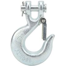 5/16" Sliding Clevis Hook With Safety Latch Heavy Duty Carbon Steel Tow Hook For Trailer Winch