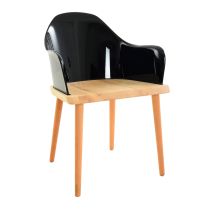 Parumm - Silla Pärumm Beksand 57x54x82 Cm Madera De Fresno Negro
