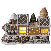 Fd - Figur Lebkuchenzug 18 X 10 X 25 Cm Braun Weihnachtsfigur